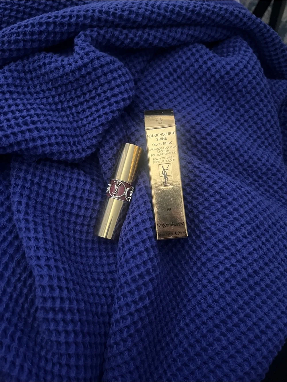 Yves Saint Laurent Scarf in Deep Blue